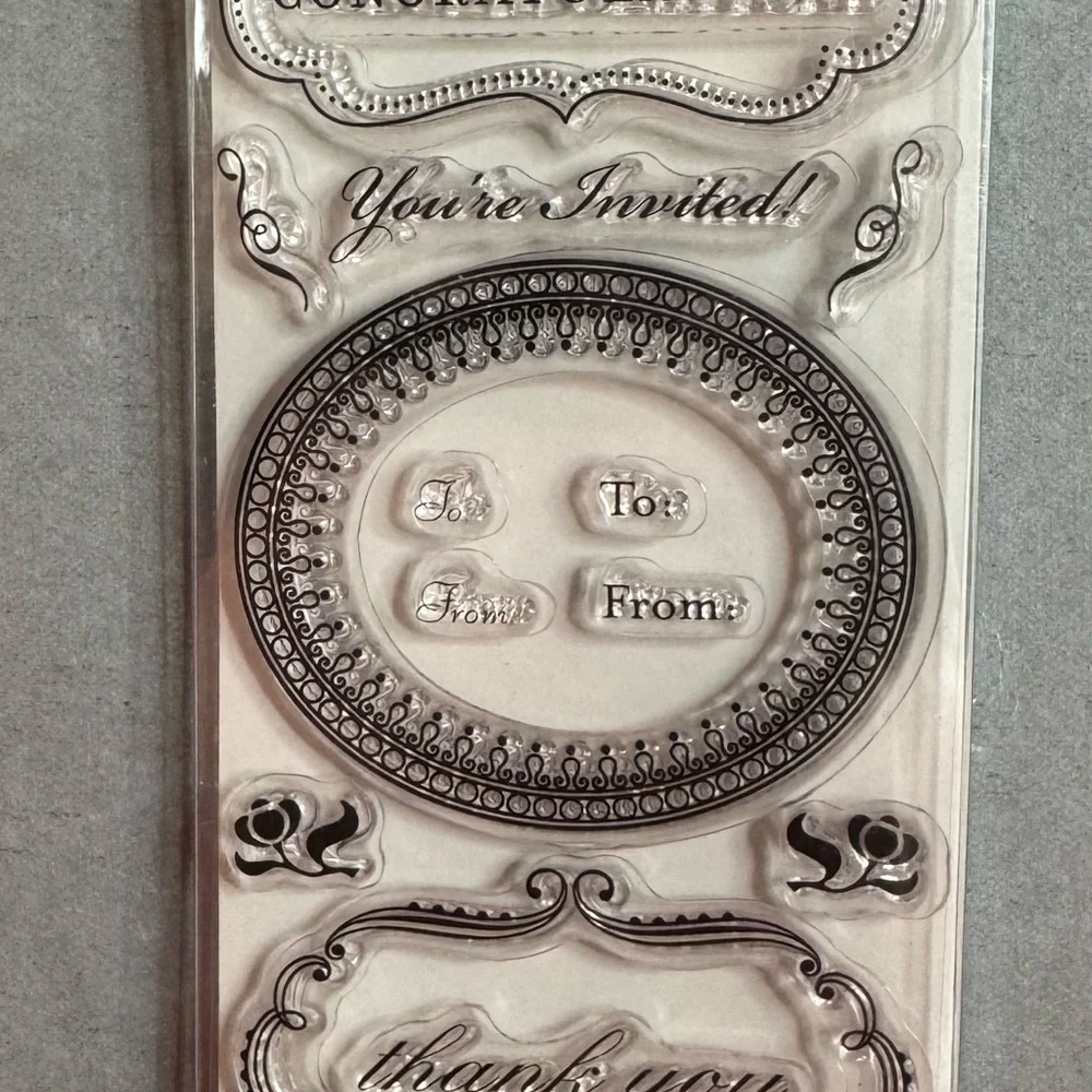 Martha Stewart Crafts Clear Stamps Phrases & Greetings by EK Success - 19 Pcs